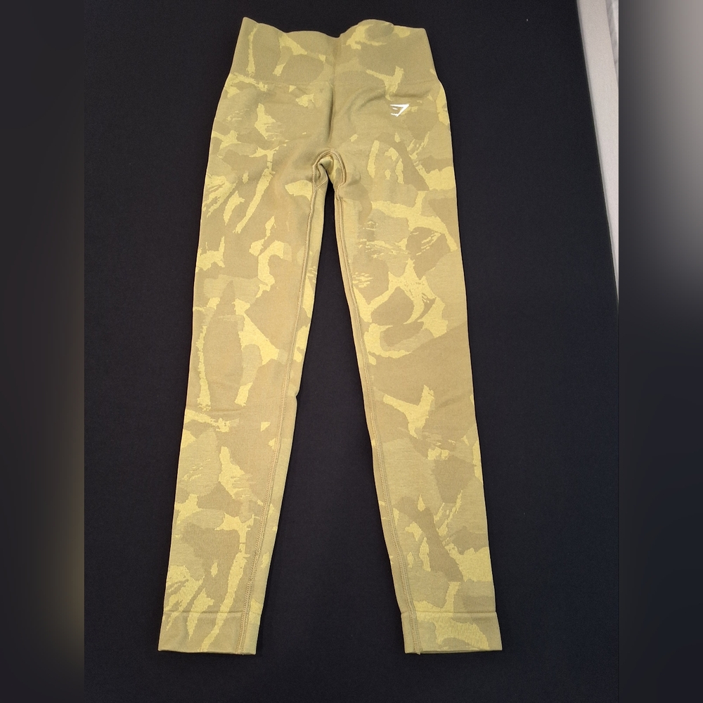 Gymshark Yellow Camouflage Leggings